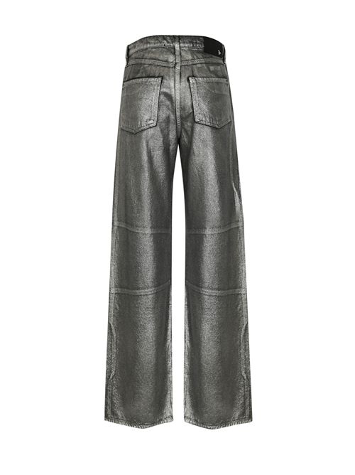 Jeans larghi metallizzati in tela denim laminata Patrizia Pepe | 8P0737 D114FG08